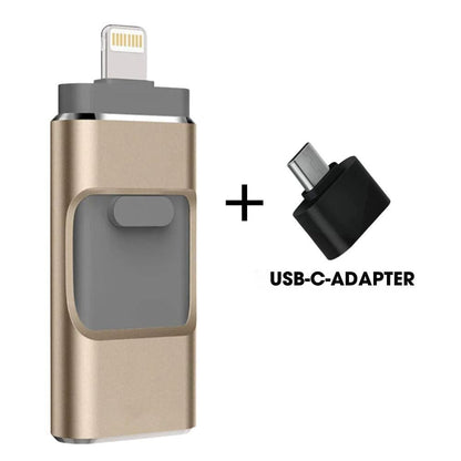 MobiKey® - 4-i-1 USB-drev – Lynhurtig billedoverførsel