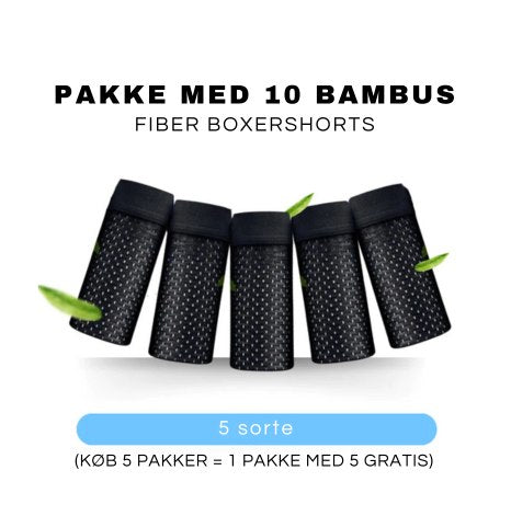 BioBox™ - Bambusfiber boxershorts sæt med 10