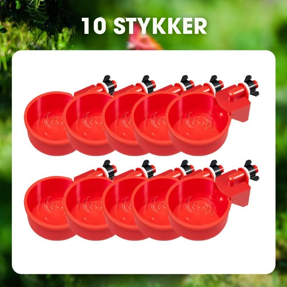 CluckCup™ - Selvfyldende drikkekopper til fjerkræ