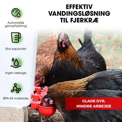 CluckCup™ - Selvfyldende drikkekopper til fjerkræ