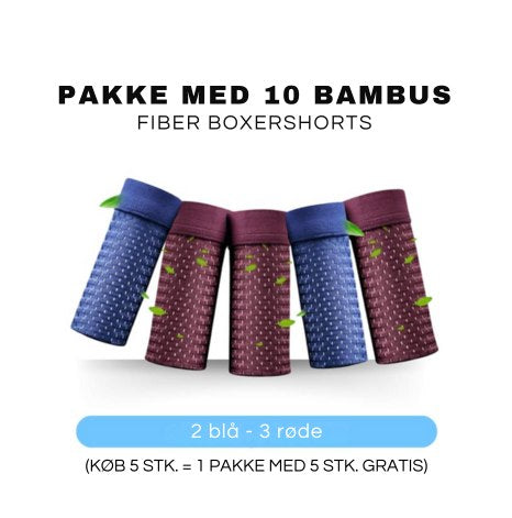 BioBox™ - Bambusfiber boxershorts sæt med 10